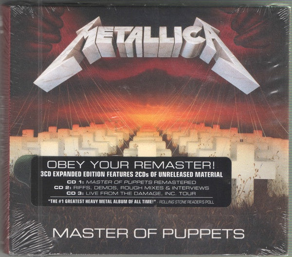 Metallica - Master Of Puppets: Obey Your Remaster (3CD/Deluxe Edition)