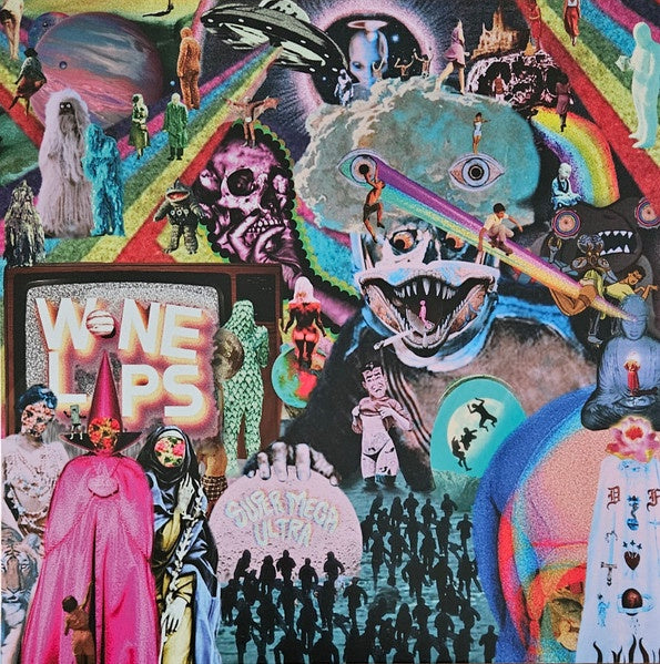 Wine Lips - Super Mega Ultra (Blue, White & Pink Swirl Vinyl)