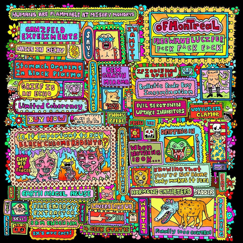 Of Montreal - Free wave Lucifer f<ck f^ck f>ck (Cyan Coloured)