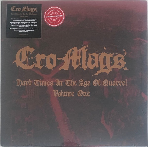 Cro-Mags - Hard Times In The Age Of Quarrel Vol. 1 (Ltd Ed/2LP/Coloured Vinyl)