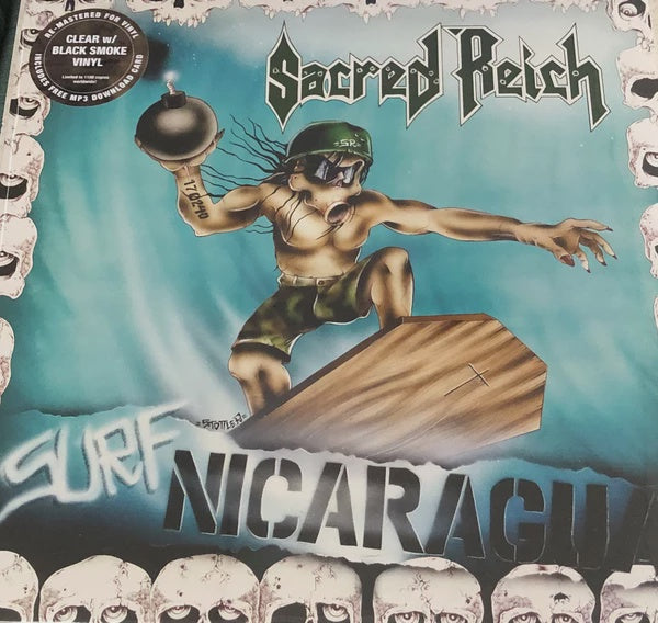 Sacred Reich - Surf Nicaragua (Ltd Ed/Clear w/ Black Smoke Vinyl/RI/RM/12 inch EP w/ download code)
