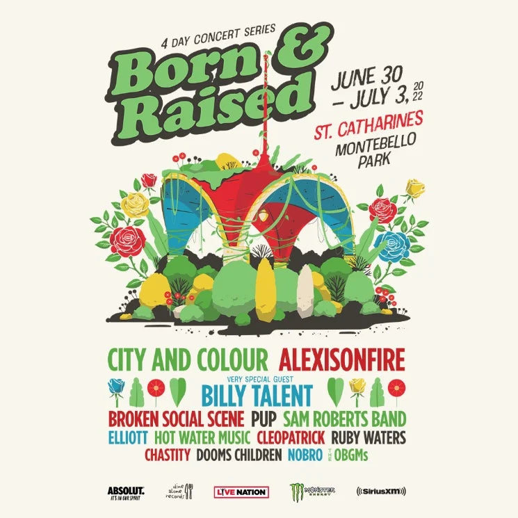 Born and Raised, Alexisonfire, City and Colour, headline summer concert series in St. Catharines