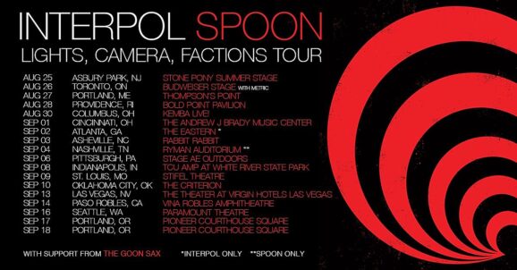 Interpol and Spoon Announce North American Tour