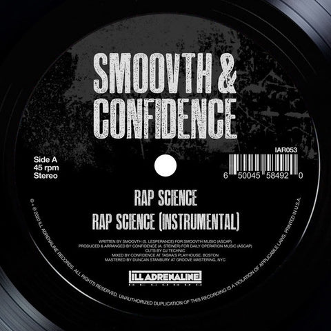 SmooVth & Confidence - Rap Science b/w Come Get It (7"/45RPM)
