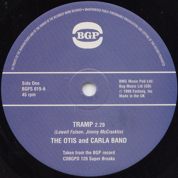 Otis and Carla Band/McCord, Louise - Tramp/Better Get a Move On (7")