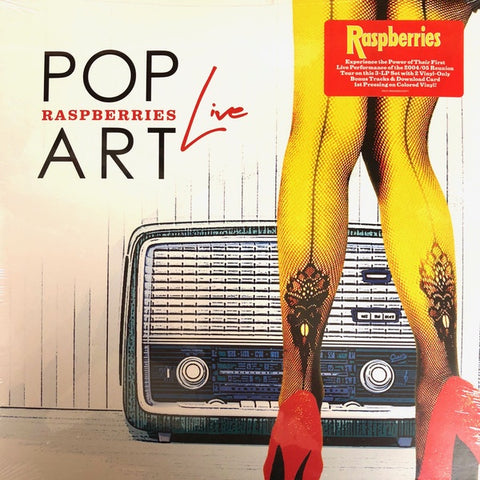 Raspberries - Pop Art Live (3LP/Red, Yellow, & Blue vinyl)