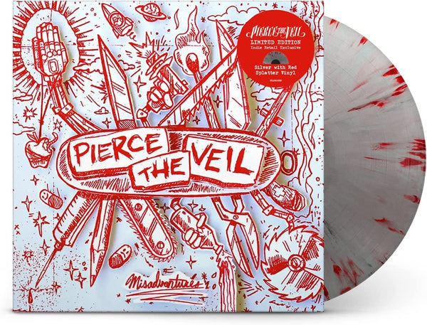 Pierce The Veil - Misadventures (Indie Exclusive/Ltd Ed/Silver with Red Splatter Vinyl)