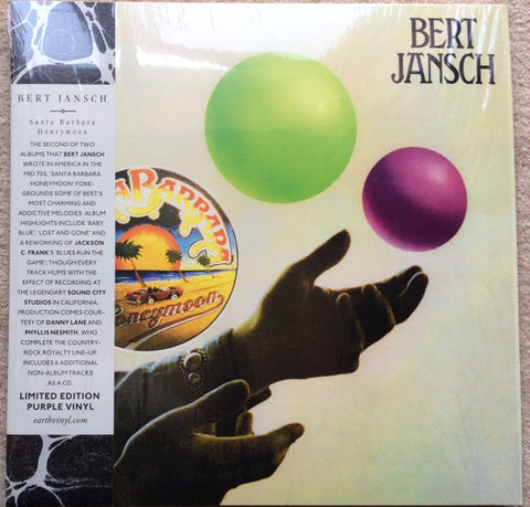 Jansch, Bert - Santa Barbara Honeymoon (Ltd Ed/LP+CD w/ Bonus Tracks/Purple Vinyl)