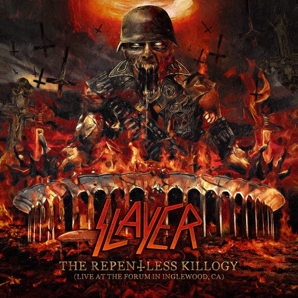 Slayer - The Repentless Killogy: Live at the Forum in Inglewood, CA (2LP/Indie Exclusive/Ltd Ed/Red & Orange Swirl with Black Splatter vinyl)