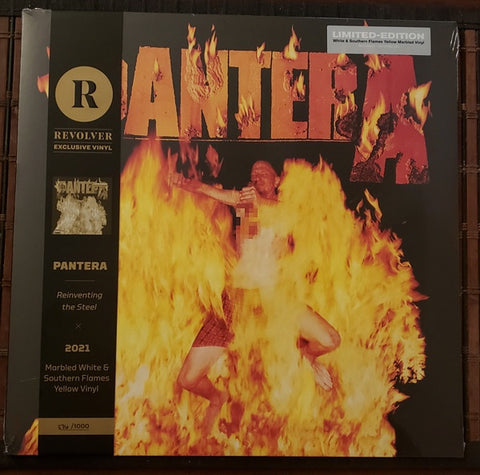 Pantera - Reinventing the Steel (Marbled White & Yellow Flames)