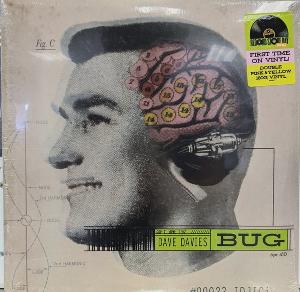 Davies, Dave - Bug (RSD 2021 - 2nd Drop/Pink & Yellow Vinyl/180G2LP)