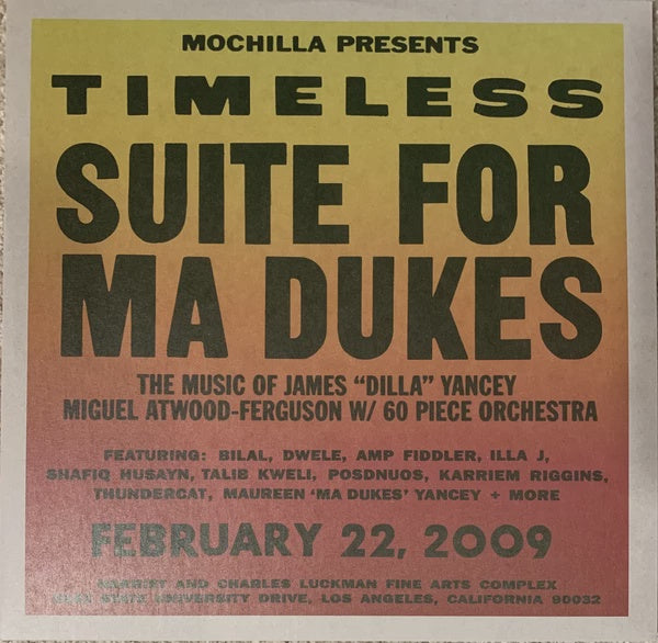VA - Mochilla Presents Timeless: Suite For Ma Dukes  (RSD 2021-2nd Drop/2LP)